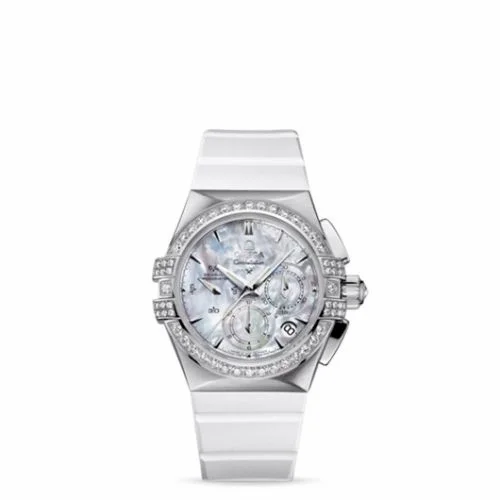 Omega Constellation Co-Axial 35 Chronograph Double Eagle Stainless Steel / MOP / Rubber 121.17.35.50.05.001 (12117355005001)